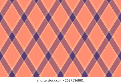 Argyle pattern of geometric rhombus. Harlequin check wallpaper design. Classic diamond shaped textile material for web background, print fabric clothing, sweater, wrapping paper, gift card, invitation