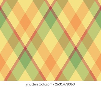 Argyle pattern of geometric rhombus. Harlequin check wallpaper design. Classic diamond shaped textile material for web background, print fabric clothing, sweater, wrapping paper, gift card, invitation