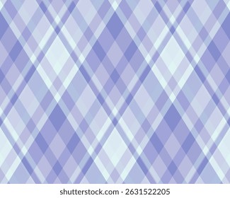Argyle pattern of geometric rhombus. Harlequin check wallpaper design. Classic diamond shaped textile material for web background, print fabric clothing, sweater, wrapping paper, gift card, invitation