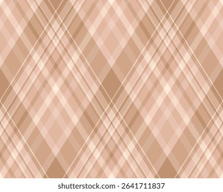 Argyle pattern of geometric rhombus. Harlequin check wallpaper design. Classic diamond shaped textile material for web background, print fabric clothing, sweater, wrapping paper, gift card, invitation