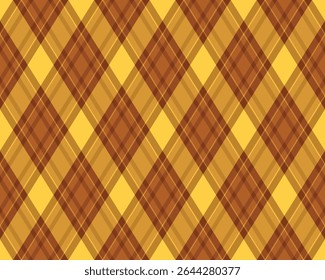 Argyle pattern of geometric rhombus. Harlequin check wallpaper design. Classic diamond shaped textile material for web background, print fabric clothing, sweater, wrapping paper, gift card, invitation