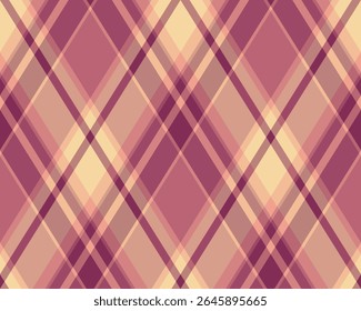 Padrão de Argyle de losango geométrico. Harlequin verificar papel de parede design. Material têxtil em forma de diamante clássico para fundo da web, impressão de roupas de tecido, suéter, papel de embrulho, cartão de presente, convite