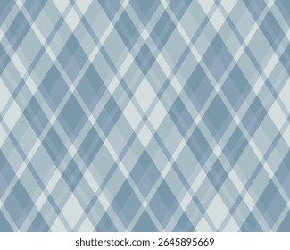 Argyle pattern of geometric rhombus. Harlequin check wallpaper design. Classic diamond shaped textile material for web background, print fabric clothing, sweater, wrapping paper, gift card, invitation