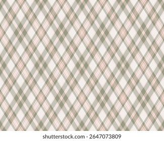 Argyle pattern of geometric rhombus. Harlequin check wallpaper design. Classic diamond shaped textile material for web background, print fabric clothing, sweater, wrapping paper, gift card, invitation