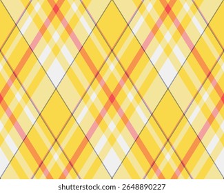 Argyle pattern of geometric rhombus. Harlequin check wallpaper design. Classic diamond shaped textile material for web background, print fabric clothing, sweater, wrapping paper, gift card, invitation