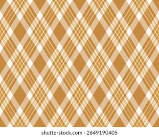 Argyle pattern of geometric rhombus. Harlequin check wallpaper design. Classic diamond shaped textile material for web background, print fabric clothing, sweater, wrapping paper, gift card, invitation