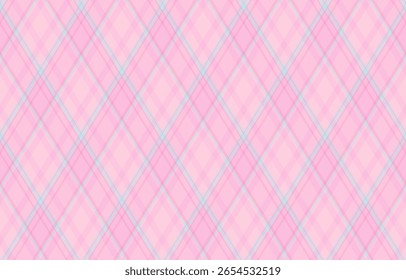 Argyle pattern of geometric rhombus. Harlequin check wallpaper design. Classic diamond shaped textile material for web background, print fabric clothing, sweater, wrapping paper, gift card, invitation