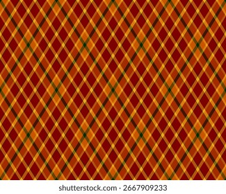 Argyle-Muster von geometrischen Rhombus. Harlequin Check Tapete Design. Klassisches diamantförmiges Textilmaterial für Webhintergrund, Stoffdruck Kleidung, Pullover, Einwickelpapier, Geschenkkarte, Einladung