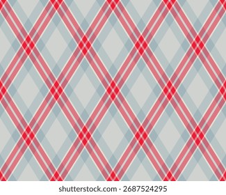 Padrão de Argyle de losango geométrico. Harlequin verificar papel de parede design. Material têxtil em forma de diamante clássico para fundo da web, impressão de roupas de tecido, suéter, papel de embrulho, cartão de presente, convite
