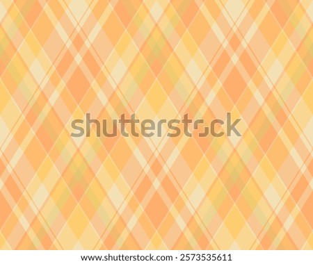 Argyle pattern of geometric rhombus. Harlequin check wallpaper design. Classic diamond shaped textile material for web background, print fabric clothing, sweater, wrapping paper, gift card, invitation