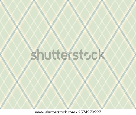 Argyle pattern of geometric rhombus. Harlequin check wallpaper design. Classic diamond shaped textile material for web background, print fabric clothing, sweater, wrapping paper, gift card, invitation