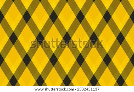 Argyle pattern of geometric rhombus. Harlequin check wallpaper design. Classic diamond shaped textile material for web background, print fabric clothing, sweater, wrapping paper, gift card, invitation