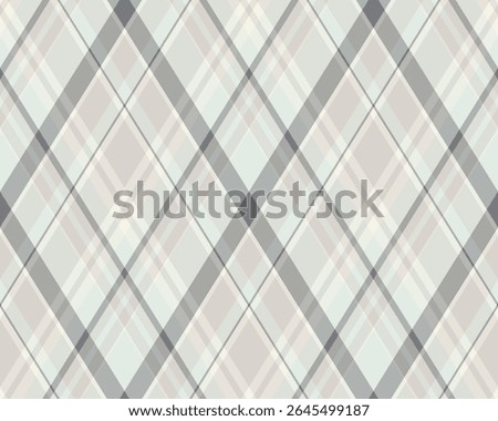 Argyle pattern of geometric rhombus. Harlequin check wallpaper design. Classic diamond shaped textile material for web background, print fabric clothing, sweater, wrapping paper, gift card, invitation