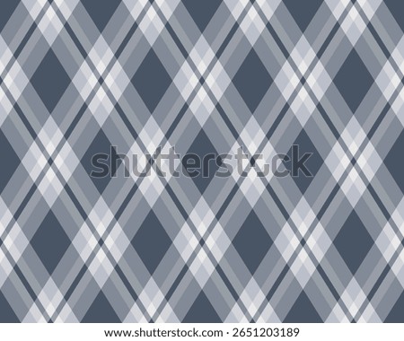 Argyle pattern of geometric rhombus. Harlequin check wallpaper design. Classic diamond shaped textile material for web background, print fabric clothing, sweater, wrapping paper, gift card, invitation