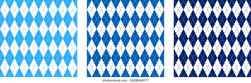 conjunto geométrico de padrão argyle. fundo escocês para decoração. ilustração vetorial