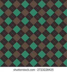 Padrão de Argyle xadrez design de tecido sem costura