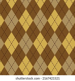 Patrón argla impreso en beige, marrón, negro. Gráfica vectorial de costura geométrica neutra para papel de regalo, calcetines, suéter, saltador, otros modernos diseños de textil o papel de verano otoño de primavera.