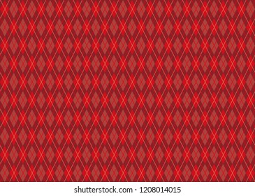 Argyle pattern red