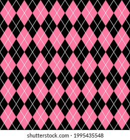 Argyle pattern seamless background. Vector.