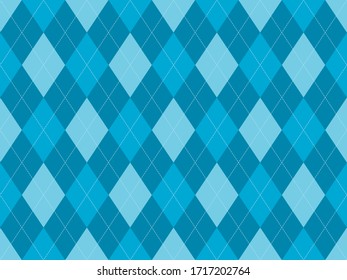 Argyle pattern seamless. Fabric texture background. Classic argill vector ornament.