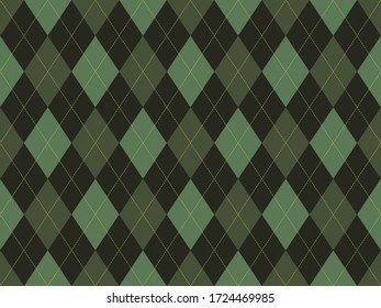 Argyle pattern seamless. Fabric texture background. Classic argill vector ornament.