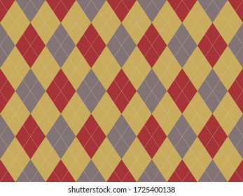 Argyle pattern seamless. Fabric texture background. Classic argill vector ornament.