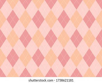 Argyle pattern seamless. Fabric texture background. Classic argill vector ornament.