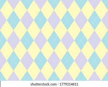 Argyle pattern seamless. Fabric texture background. Classic argill vector ornament.