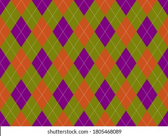 Argyle pattern seamless. Fabric texture background. Classic argill vector ornament.