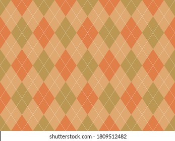 Argyle pattern seamless. Fabric texture background. Classic argill vector ornament.