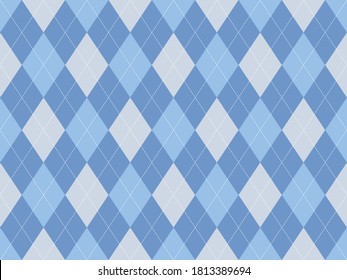 Argyle pattern seamless. Fabric texture background. Classic argill vector ornament.