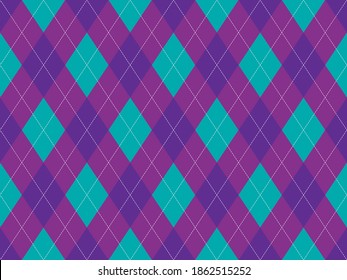 Argyle pattern seamless. Fabric texture background. Classic argill vector ornament.
