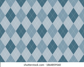 Argyle Pattern Seamless. Fabric Texture Background. Classic Argill Vector Ornament.