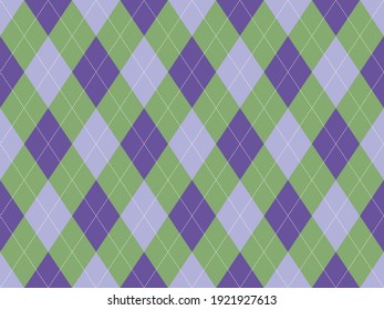 Argyle pattern seamless. Fabric texture background. Classic argill vector ornament.
