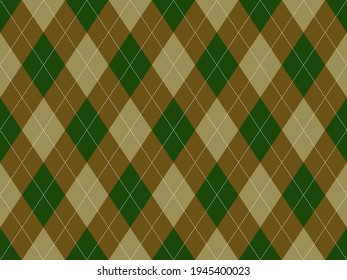 Argyle pattern seamless. Fabric texture background. Classic argill vector ornament.