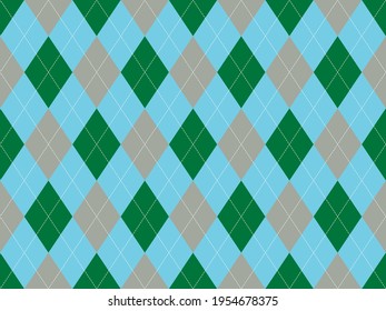 Argyle pattern seamless. Fabric texture background. Classic argill vector ornament.