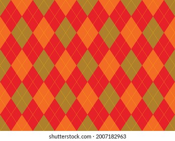 Argyle pattern seamless. Fabric texture background. Classic argill vector ornament.