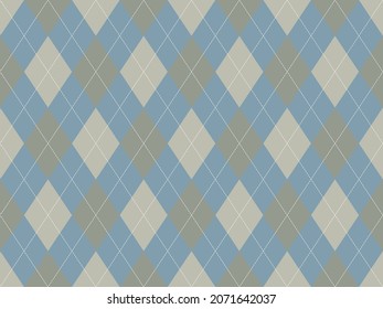 Argyle pattern seamless. Fabric texture background. Classic argill vector ornament.