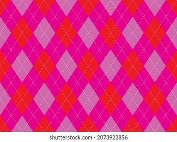 Argyle pattern seamless. Fabric texture background. Classic argill vector ornament.