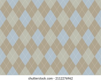Argyle pattern seamless. Fabric texture background. Classic argill vector ornament.