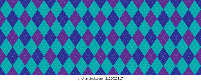 Argyle pattern seamless. Fabric texture background. Classic argill vector ornament.