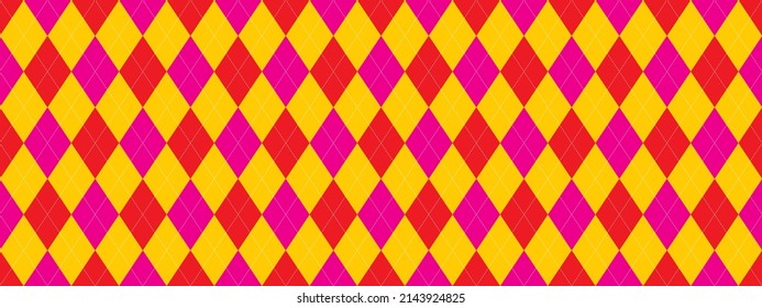 Argyle-Muster nahtlos. Stoffstrukturhintergrund. Klassische Argill-Vektorschmuck.