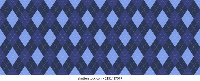 Argyle pattern seamless. Fabric texture background. Classic argill vector ornament.