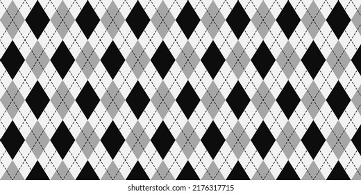 Argyle pattern seamless. Fabric texture background.