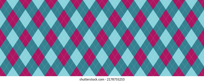 Argyle pattern seamless. Fabric texture background. Classic argill vector ornament.