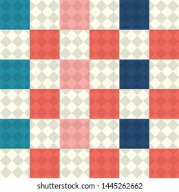 argyle plaid pattern, scarf, fashion, textile print - vector background