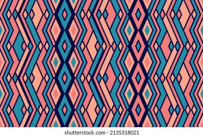 Argyle rhombus ethnic tribal motifs vector geometric pattern. Mosaic chevron texture pagan ornament. Tapestry endless pattern. Fashion elegant ornament. Cute background.