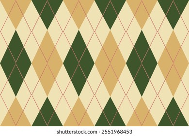 Argyle Seamless Pattern,  fabric, Diamond shape seamless, Classic Argyle pattern, Christmas design fabric, background, Decoration BG, Authentic fabric pattern