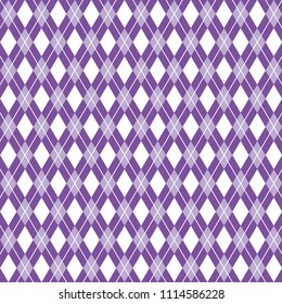 Argyle seamless pattern, purple vector background