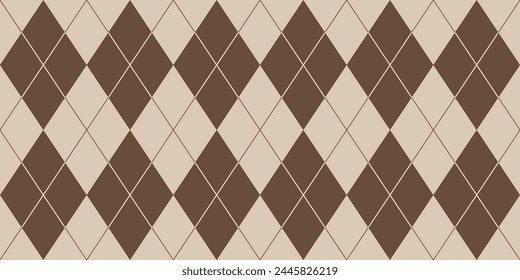 argyle seamless pattern, rhombus geometric, zigzag thin line, applicable for wrapping, banners, cards, flyers, paper, socks, sweater, winter classic fashion textile, fabric texture background